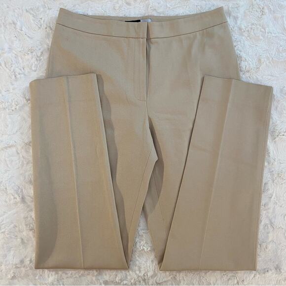 Saks Fifth Avenue Sport Women’s Dress Pants Size 6 Beige Pleated High Rise - Picture 2 of 13